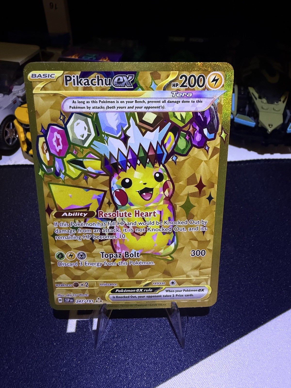 Pikachu EX Surging Sparks Hyper Rare 247/191 Pokemon NM
