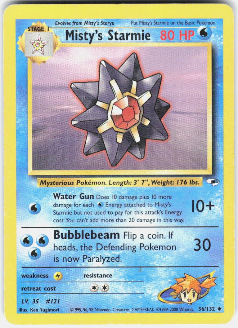 Misty’s Starmie Uncommon Gym Heroes 056/132 HP Unlimited