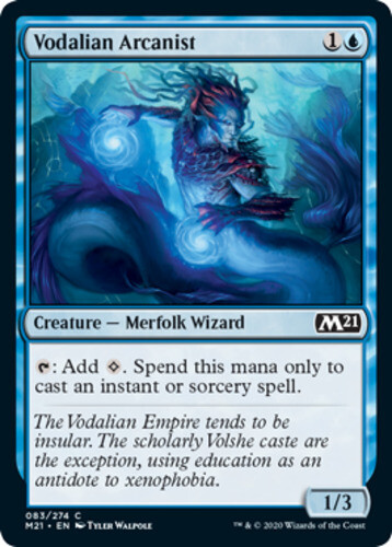 Vodalian Arcanist – Foil x1 – Magic Core Set 2021 – NM-Mint, English – Magic Cor
