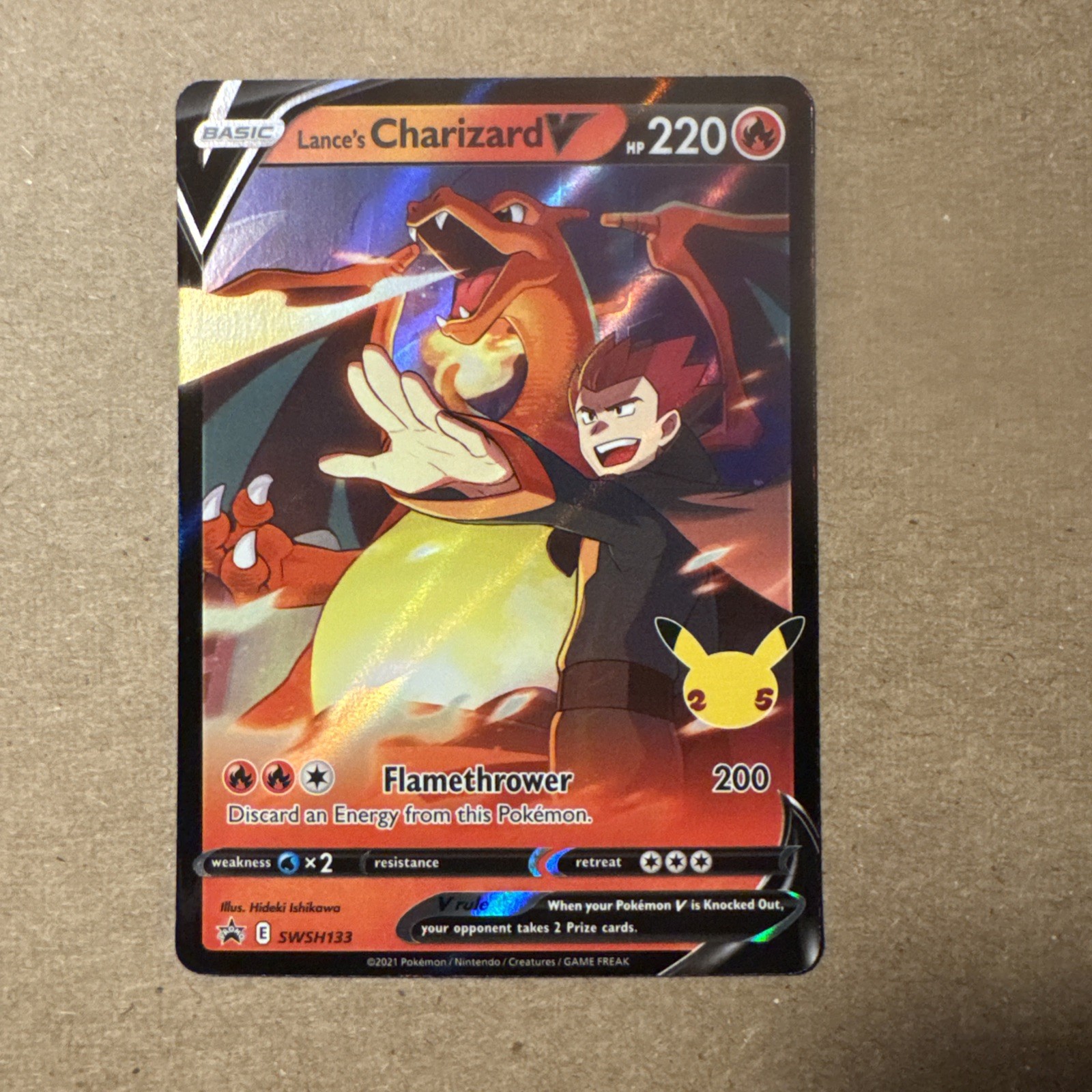 Lance’s Charizard V SWSH133 SWSH: Sword & Shield Promo Cards Holo