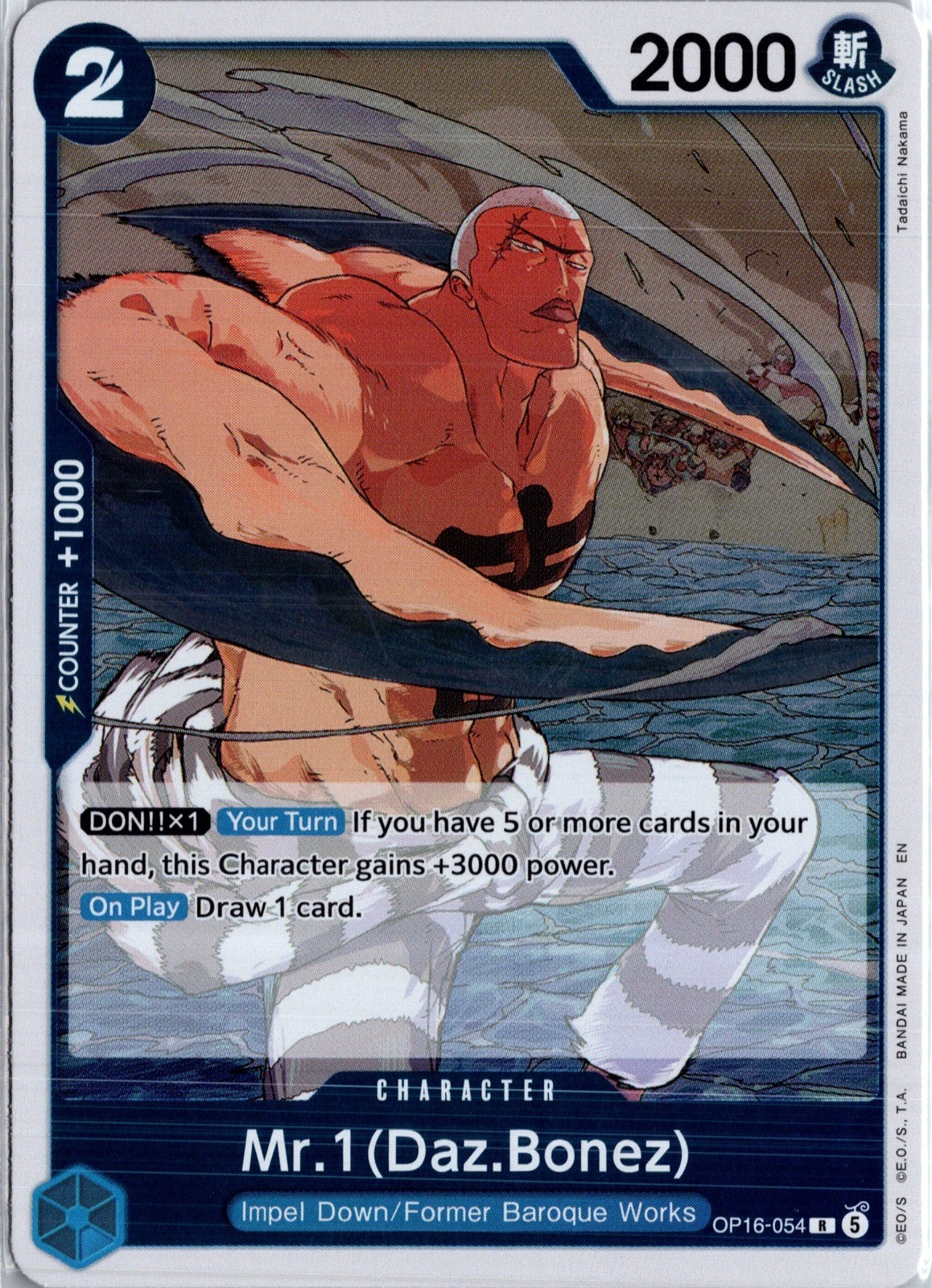 Mr.1(Daz.Bonez) Foil R The Time of Battle OP16-054 NM