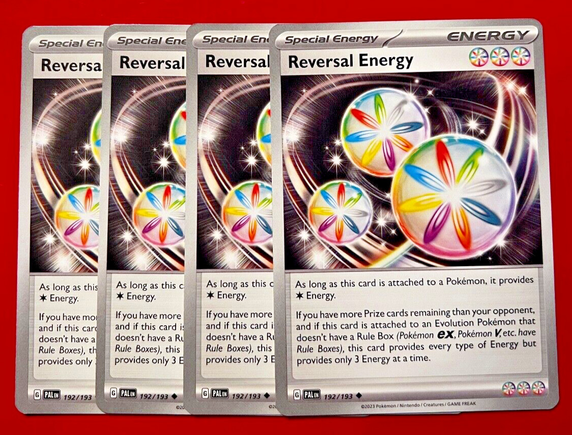 4x Reversal Energy 192/193 x4 – Paldea Evolved SV02 – Pokemon TCG Playset NM