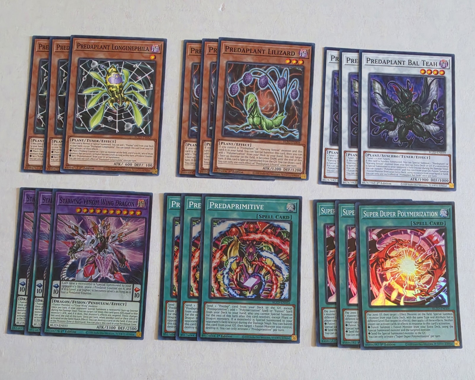 Predaplant Deck Core 18 Card BLZD-EN Blazing Dominion Yugioh