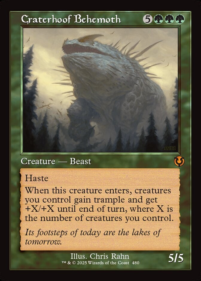 MTG Craterhoof Behemoth (480/612) Innistrad Remastered NM – Retro