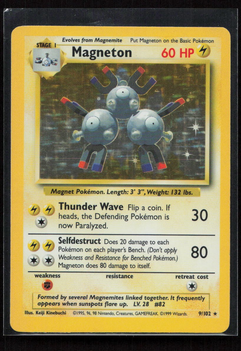 Magneton Holo Rare Base Set 009/102 MP (1E)