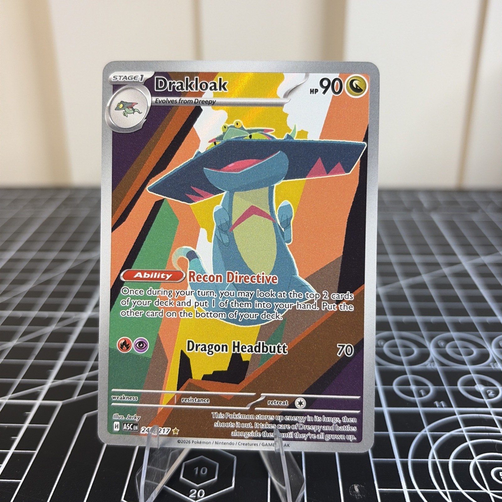 Pokemon TCG Drakloak 248/217 Illustration Rare Full Art Holo English 2026