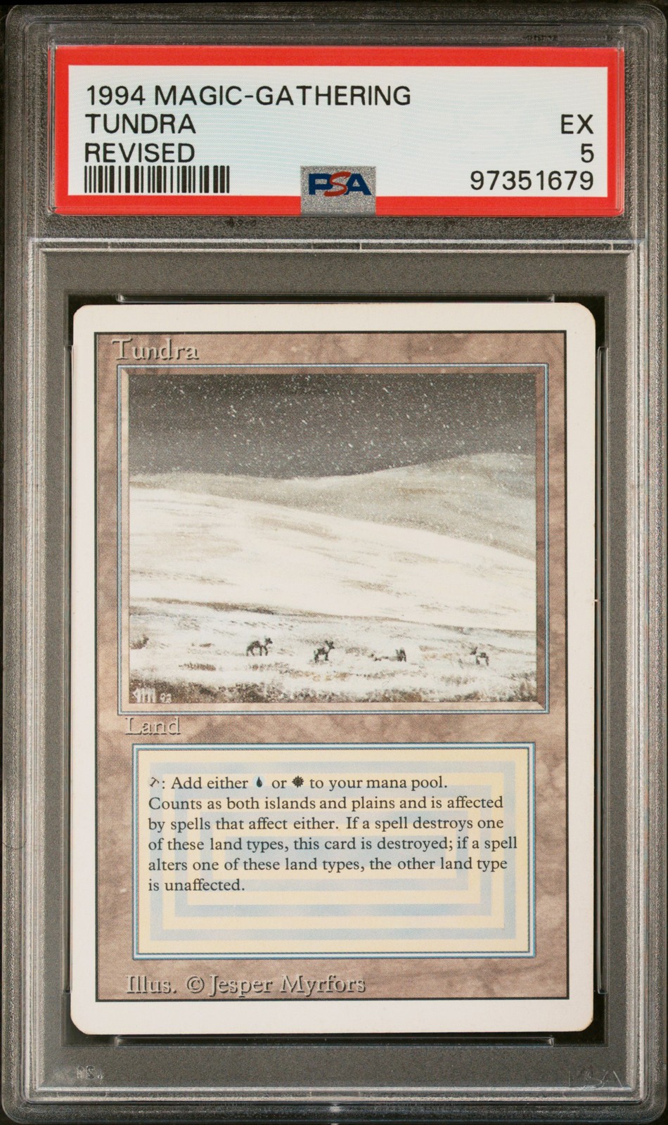 1994 MTG REVISED TUNDRA PSA 5