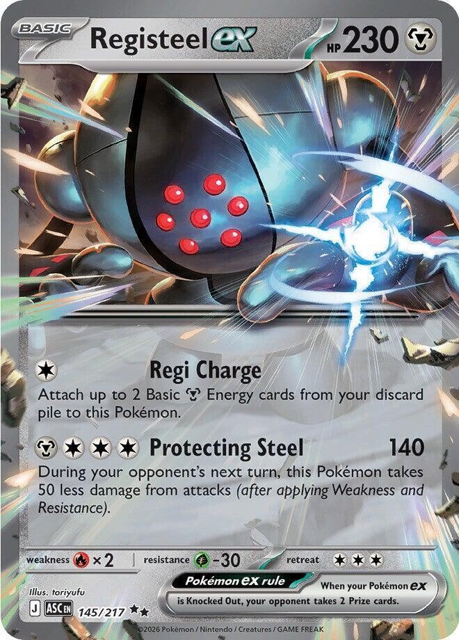 Registeel ex Holo Double Rare ME: Ascended Heroes 145/217 NM