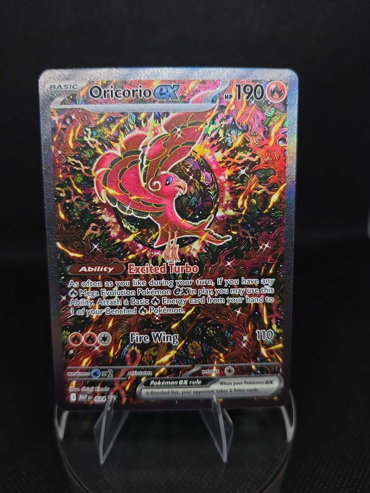 Pokemon TCG Oricorio EX 024 Mega Evolution Promo Holo