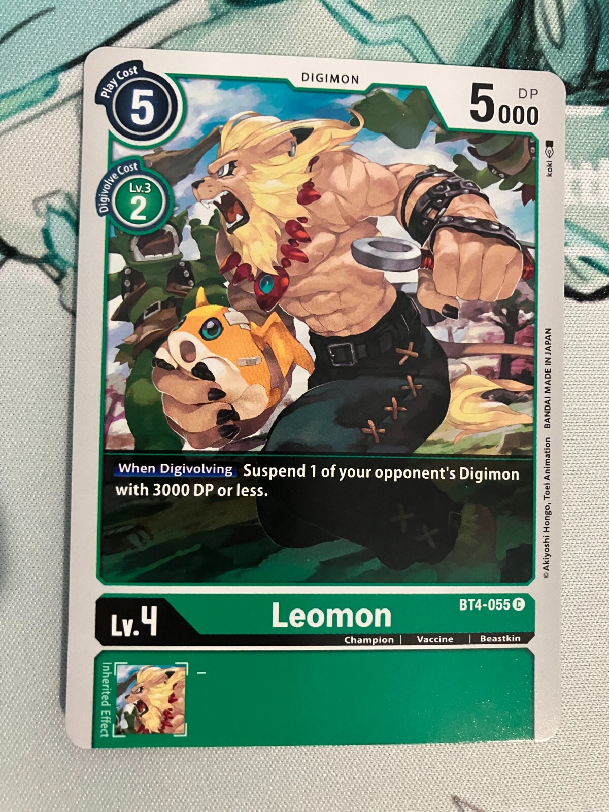 Leomon BT4-055 C Digimon CCG | Great Legend Near Mint