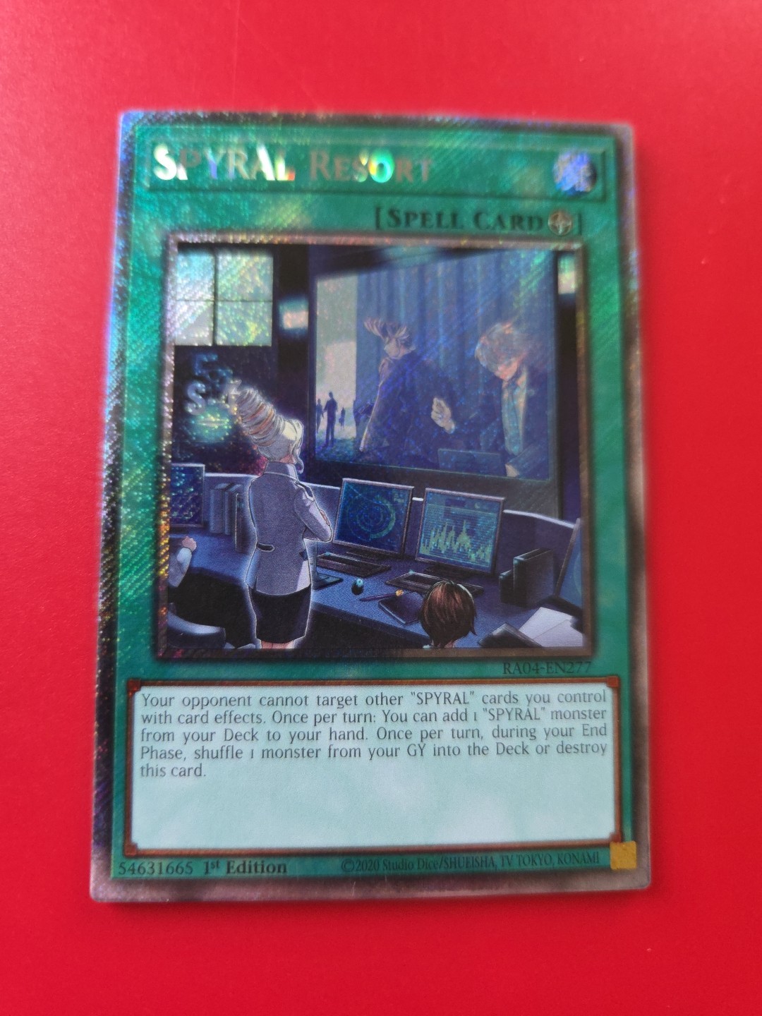 SPYRAL Resort (Platinum Secret Rare) RA04-EN277 Quarter Century Stampede 1st Ed