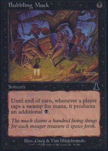 1x Bubbling Muck Heavy Play MTG Magic – Kid Icarus –