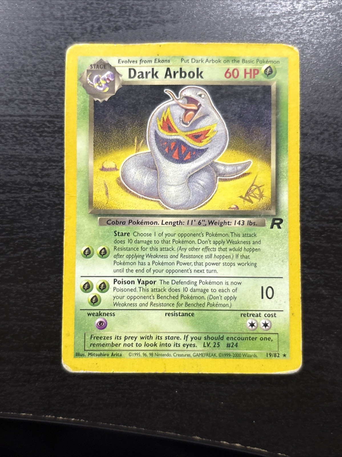 Dark Arbok [W Stamped] Promo WoTC Promo 19/82