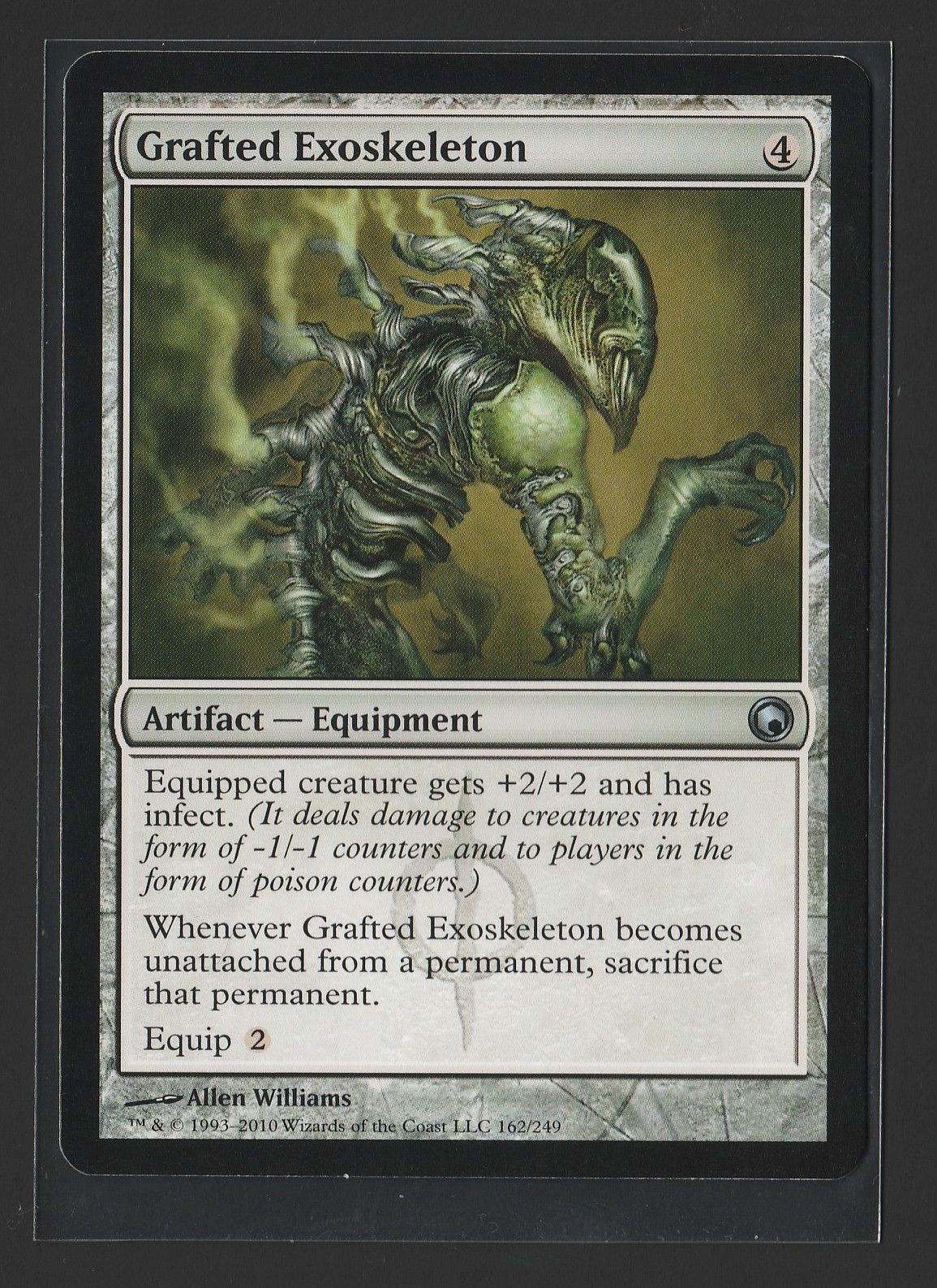 Grafted Exoskeleton – Scars of Mirrodin (SOM) – MTG Artifact Uncommon – 162/249