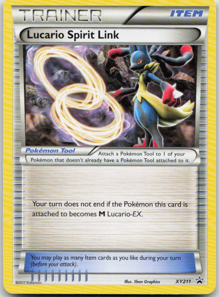 Lucario Spirit Link XY211 Promo XY Promo Pokemon TCG LP