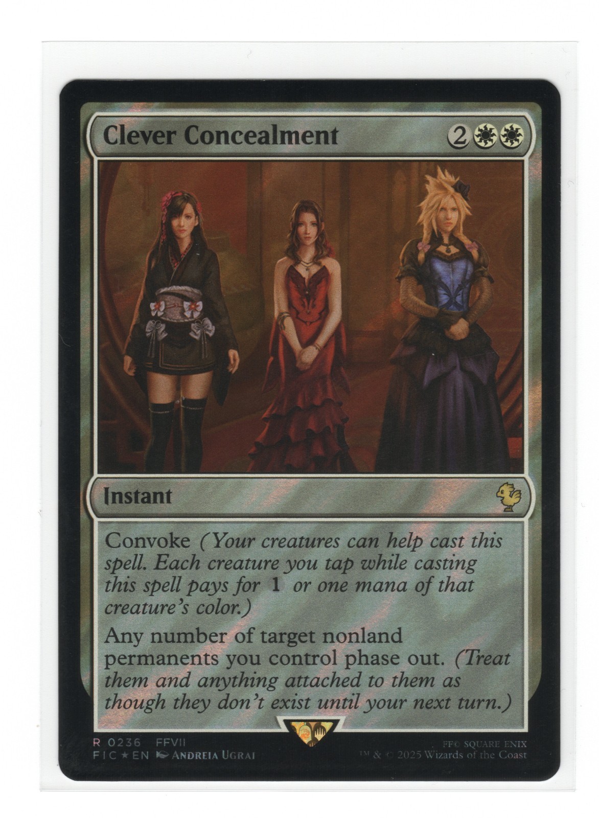 Clever Concealment (Surge Foil) Foil R Commander: FINAL FANTASY 236 MTG NM