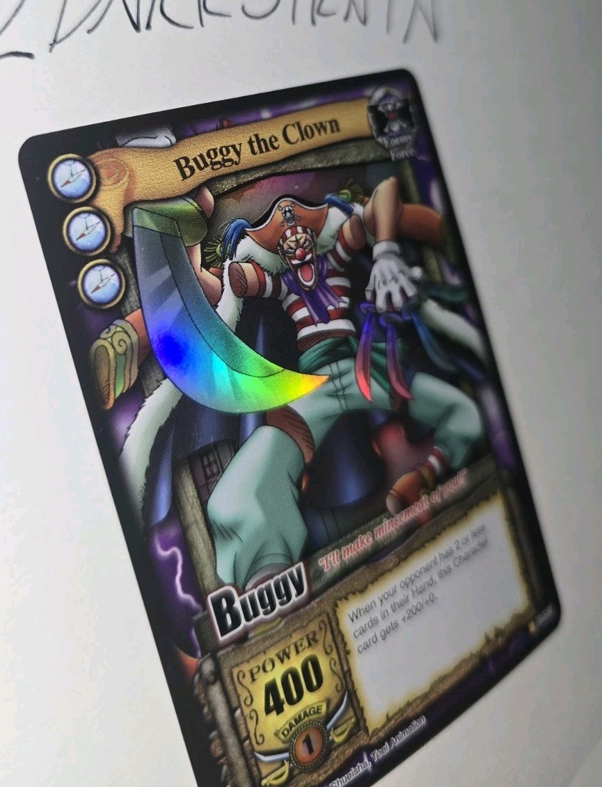 One Piece CCG Buggy the Clown Holofoil 2005 Vintage English