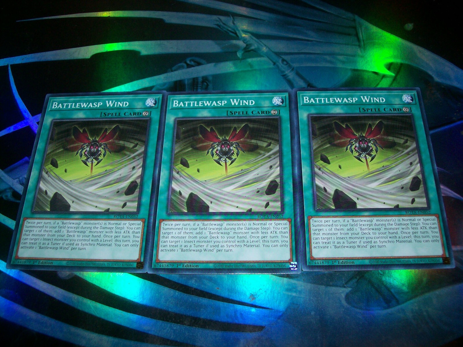 3x Battlewasp Wind 1st Edition Common ROTA-EN052 Yu-Gi-Oh!