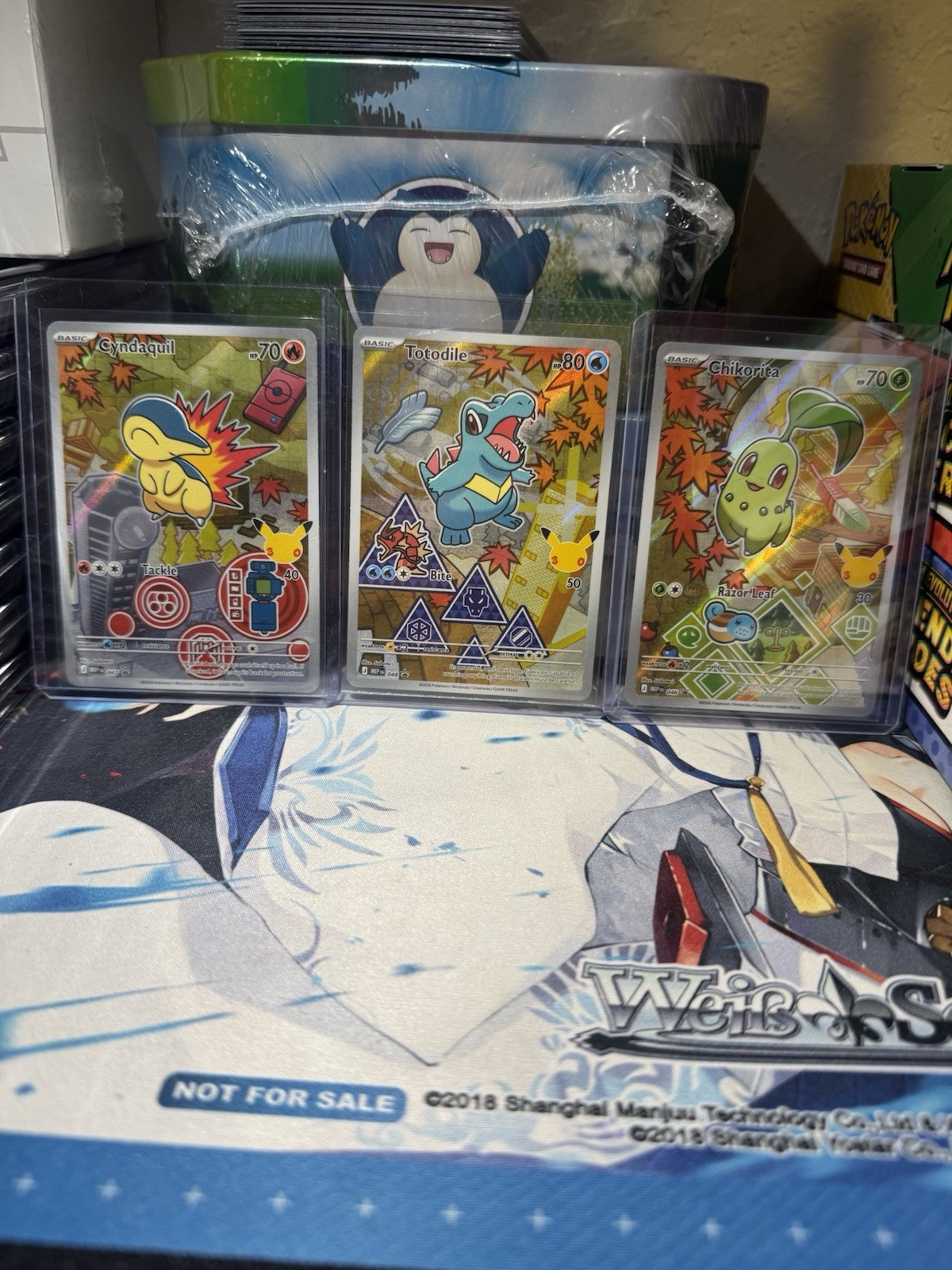 Pokémon First Partner Series 2 Johto Starter Set Chikorita Cyndaquil Totodile