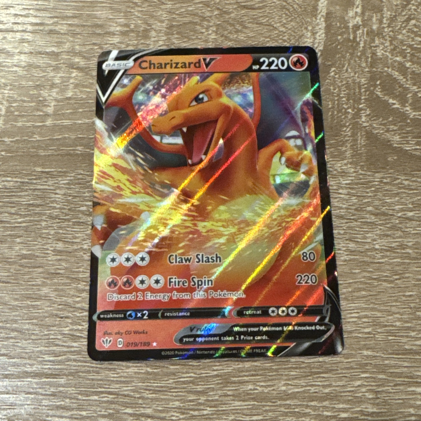 Pokémon TCG Charizard V 19/189 Darkness Ablaze GEM Mint HOLO – READ DESCRIPTION