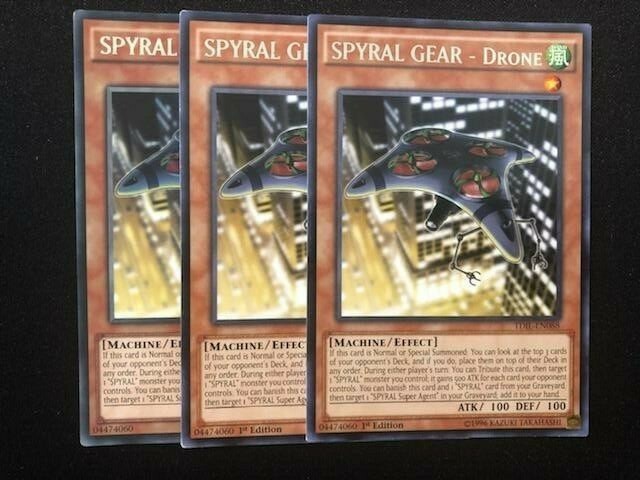 YUGIOH SPYRAL DECK- AGENT- DRONE- QUICK FIX- DOUBLE HELIX- RESORT- BIG RED NM