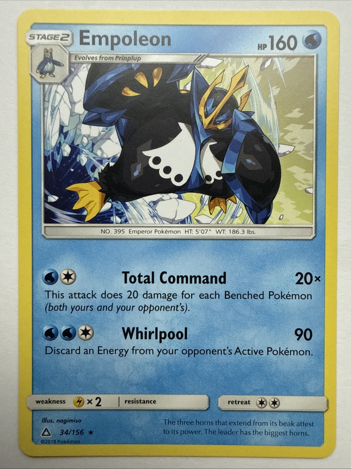 Empoleon 34/156 Sm-Ultra Prism Regular