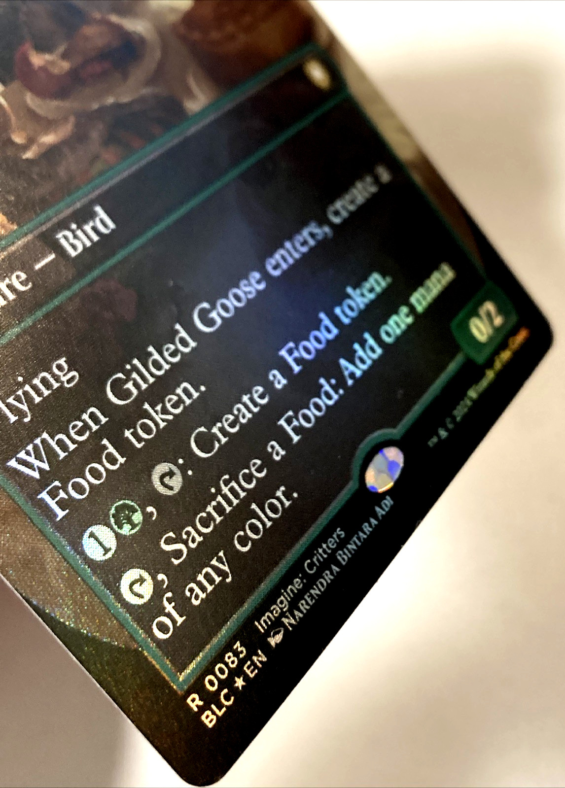 MTG Gilded Goose (Borderless Foil) Commander: Bloomburrow 83 NM