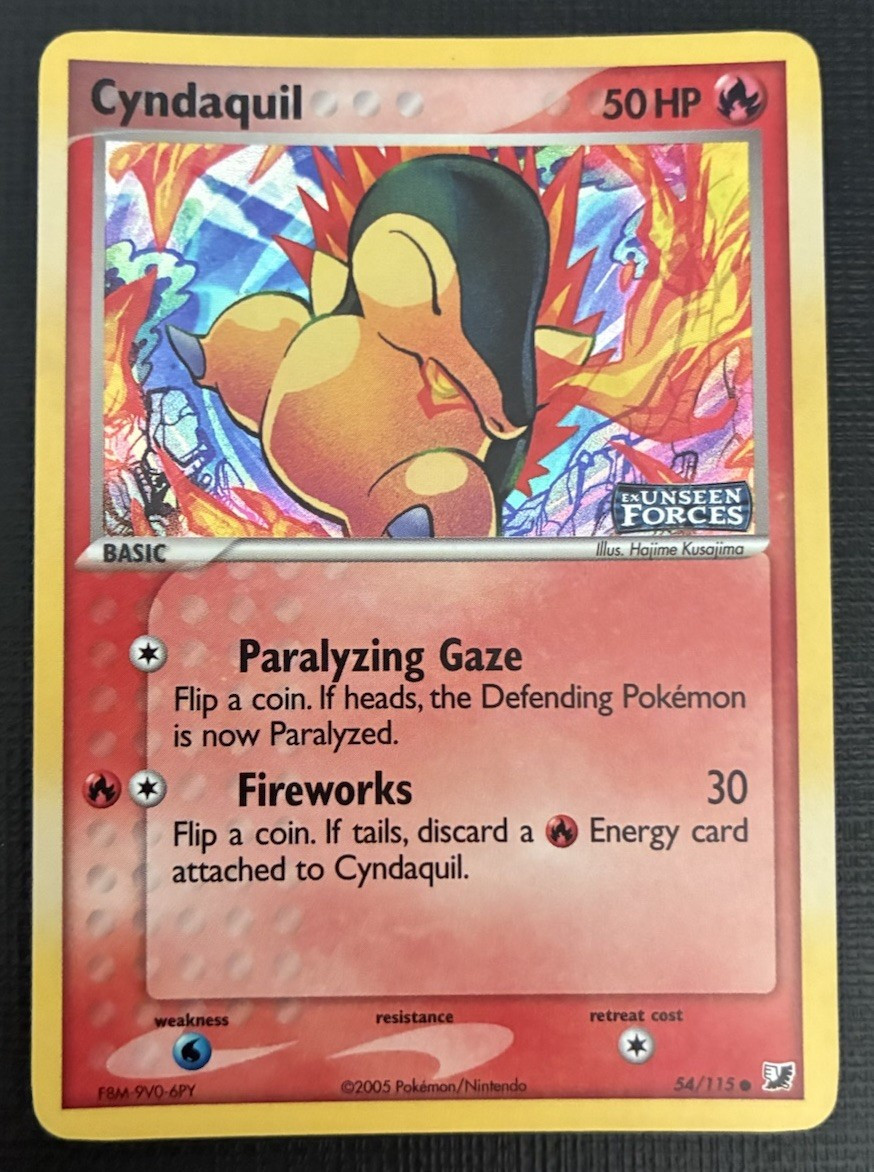 Cyndaquil 54/115 Unseen Forces Reverse Holo – LP