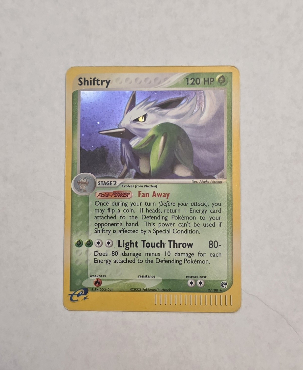 Pokémon TCG Shiftry 12/100 Sandstorm Holo – MP