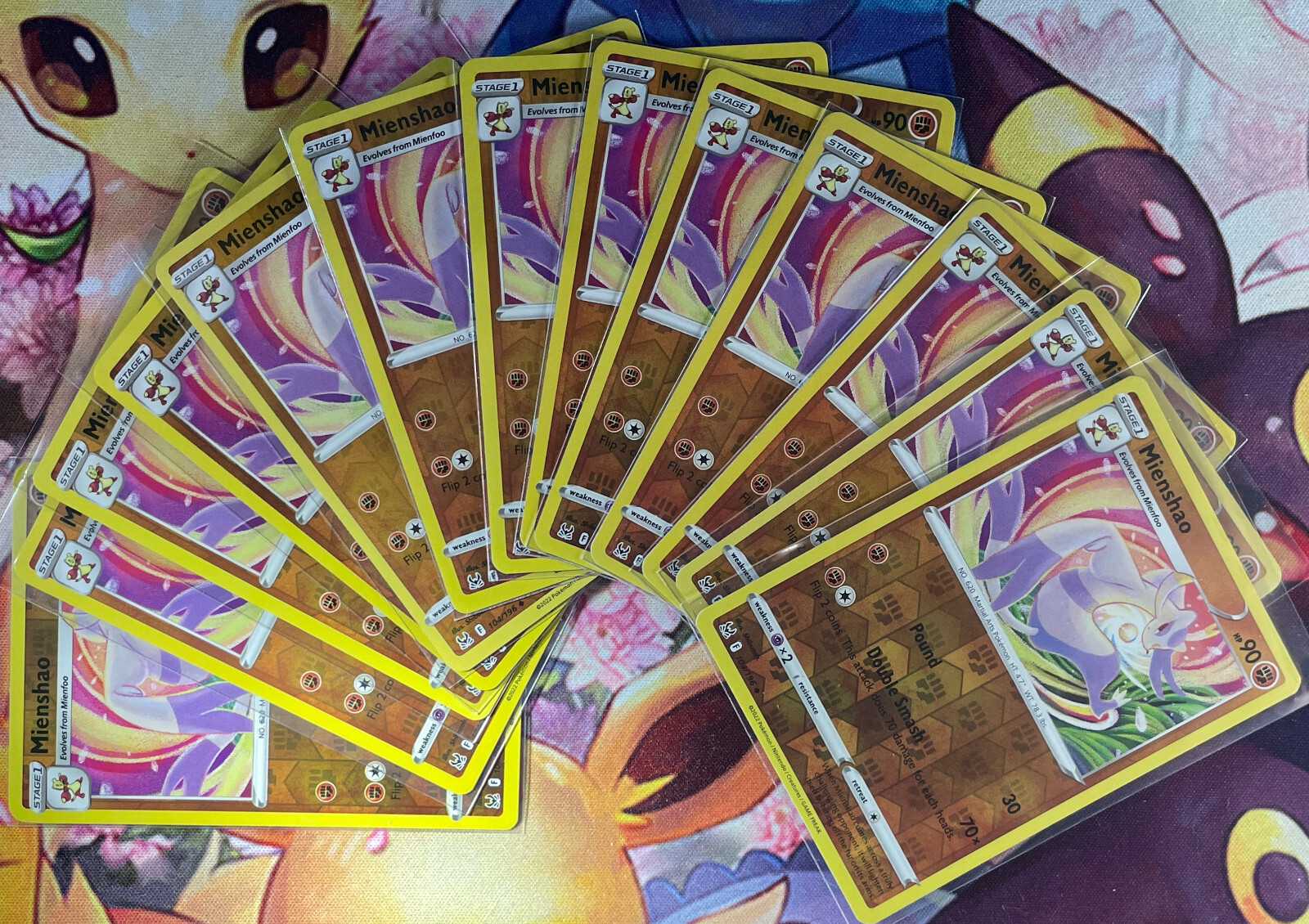 Mienshao Reverse Holo – 104/196 – Lost Origin Pokemon 2022