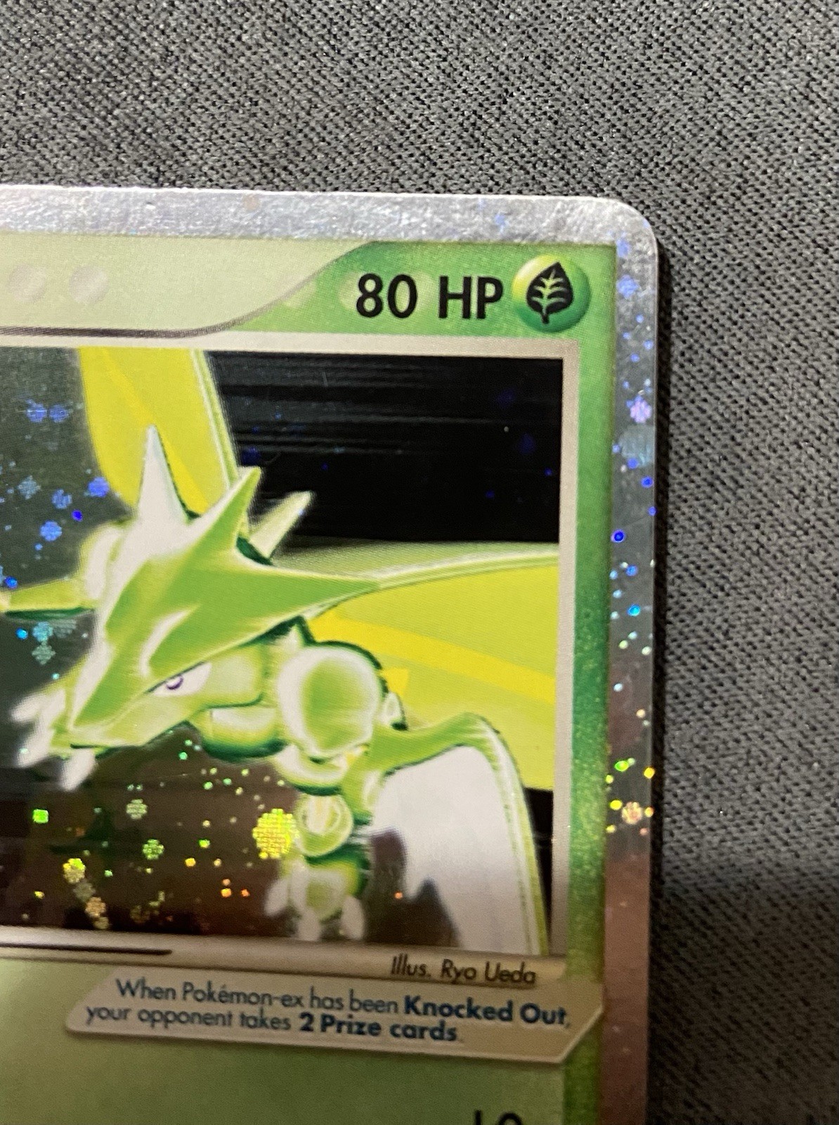 2003 Scyther ex 102/109 Ultra Rare Ruby and Sapphire Holo- LP
