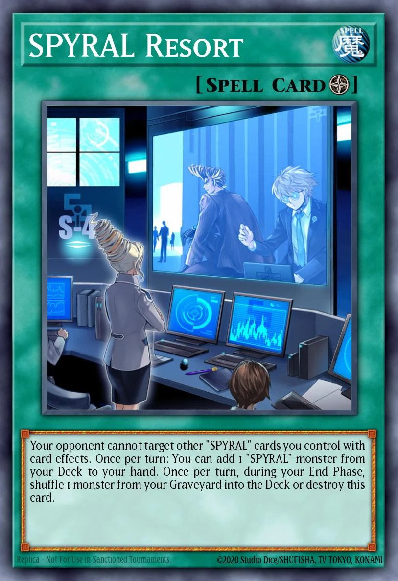 Yugioh RA04-EN277 – SPYRAL Resort – Platinum Secret Rare
