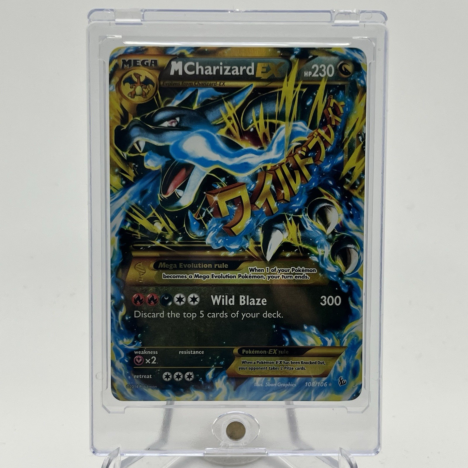 M Charizard EX (X) (Secret) 108/106 Flashfire Holo
