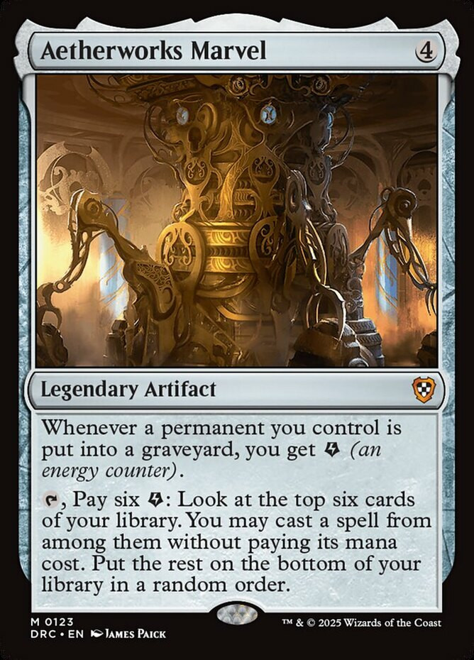 x1 Aetherworks Marvel M MTG Commander: Aetherdrift M/NM, English