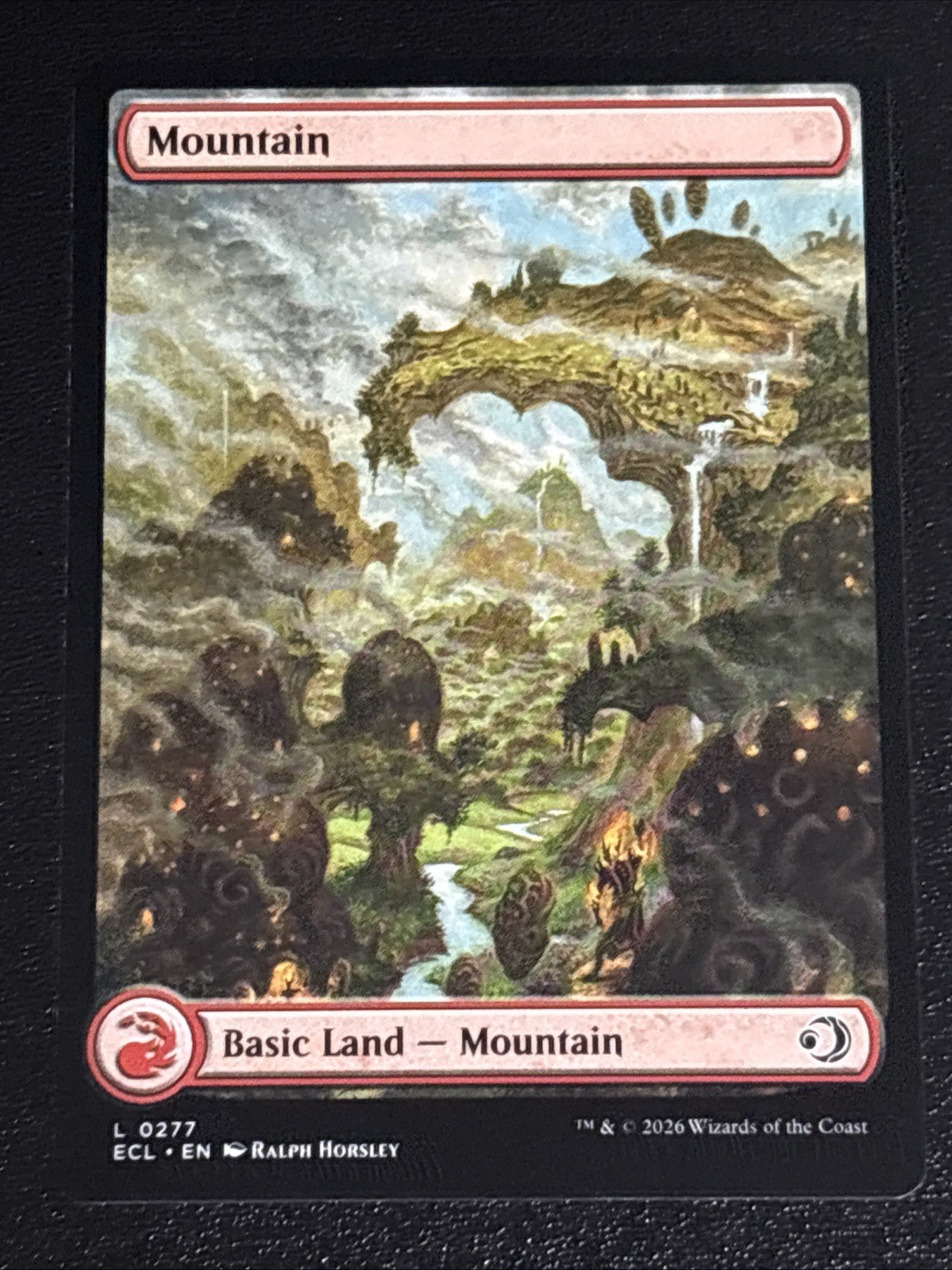 MTG Lorwyn Eclipsed Mountain Full Art 0277 NM