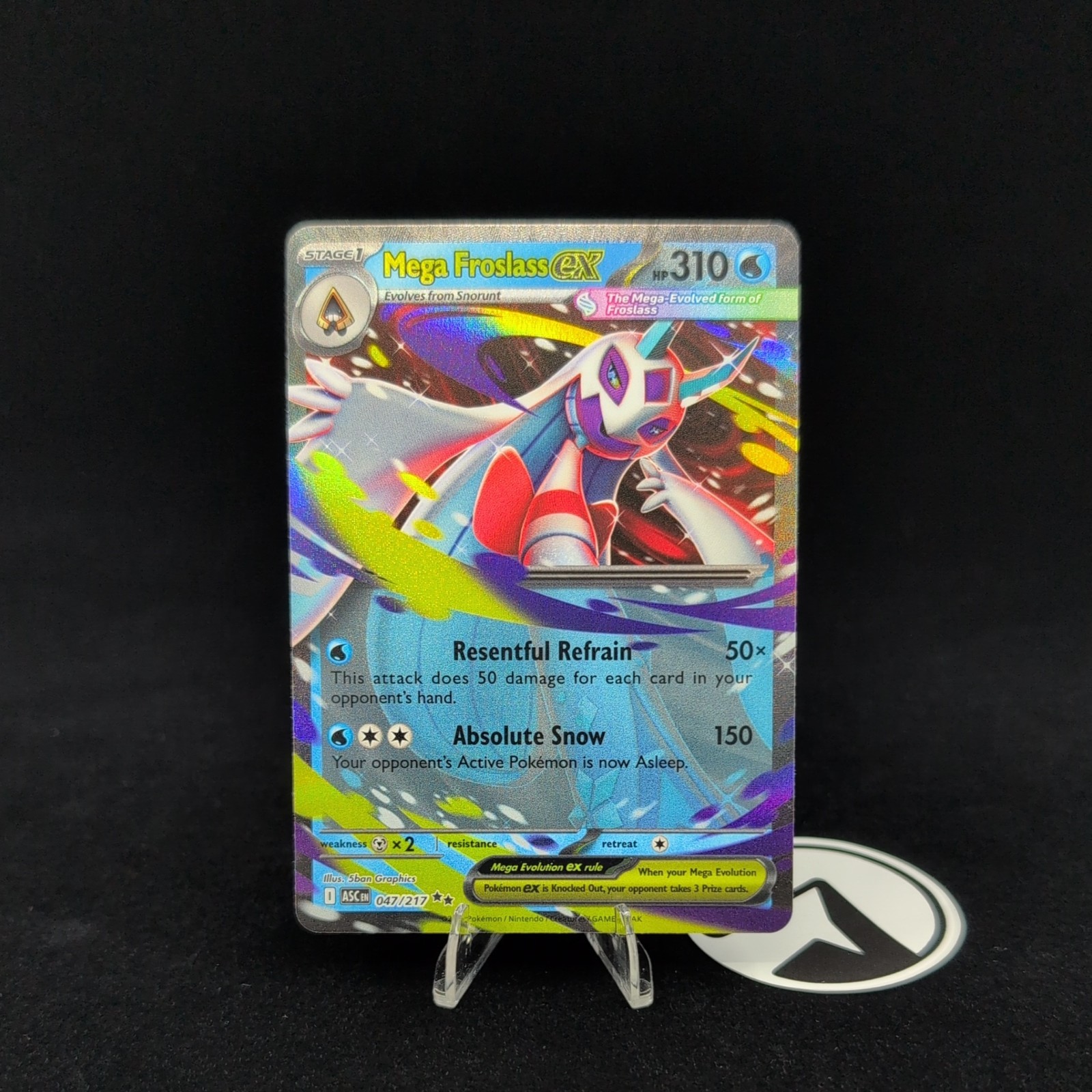Mega Froslass ex 047/217 Holo ME: Ascended Heroes Pokemon Card TCG