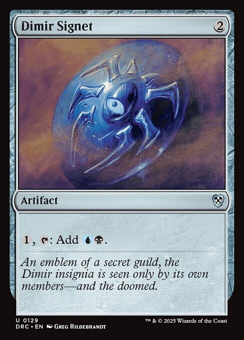 Dimir Signet 129 U Normal DRC MTG NM