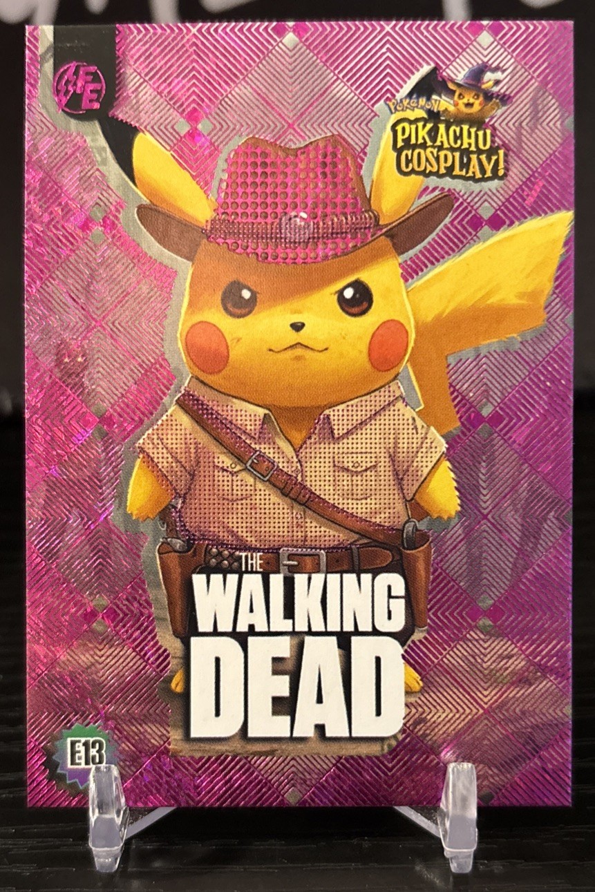 Pikachu Cosplay Cards The Walking Dead Rick Grimes (Purple Rare)