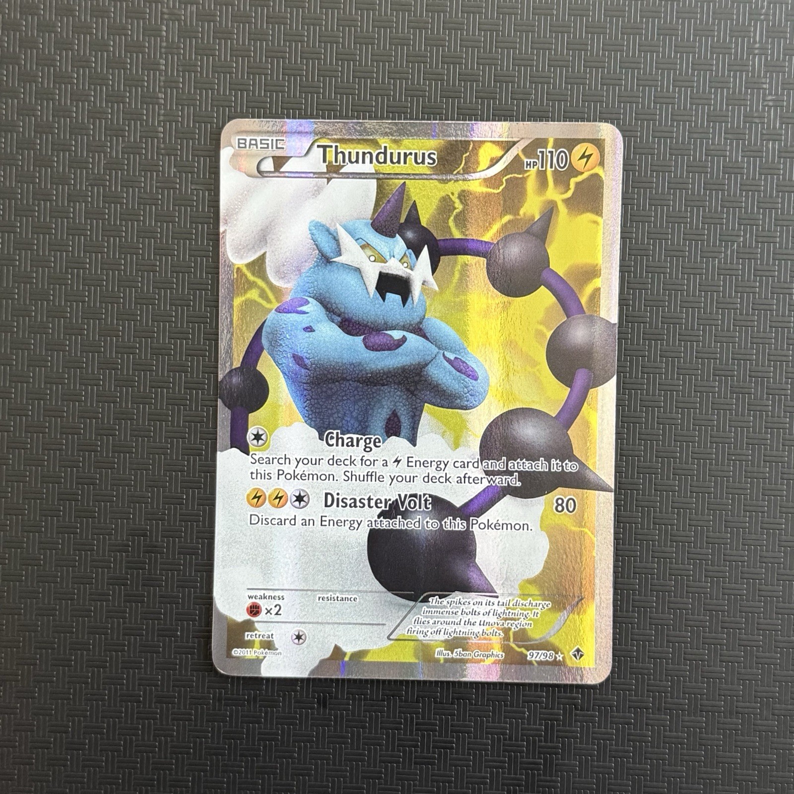 Thundurus (97 Full Art) 97/98 Emerging Powers Holo
