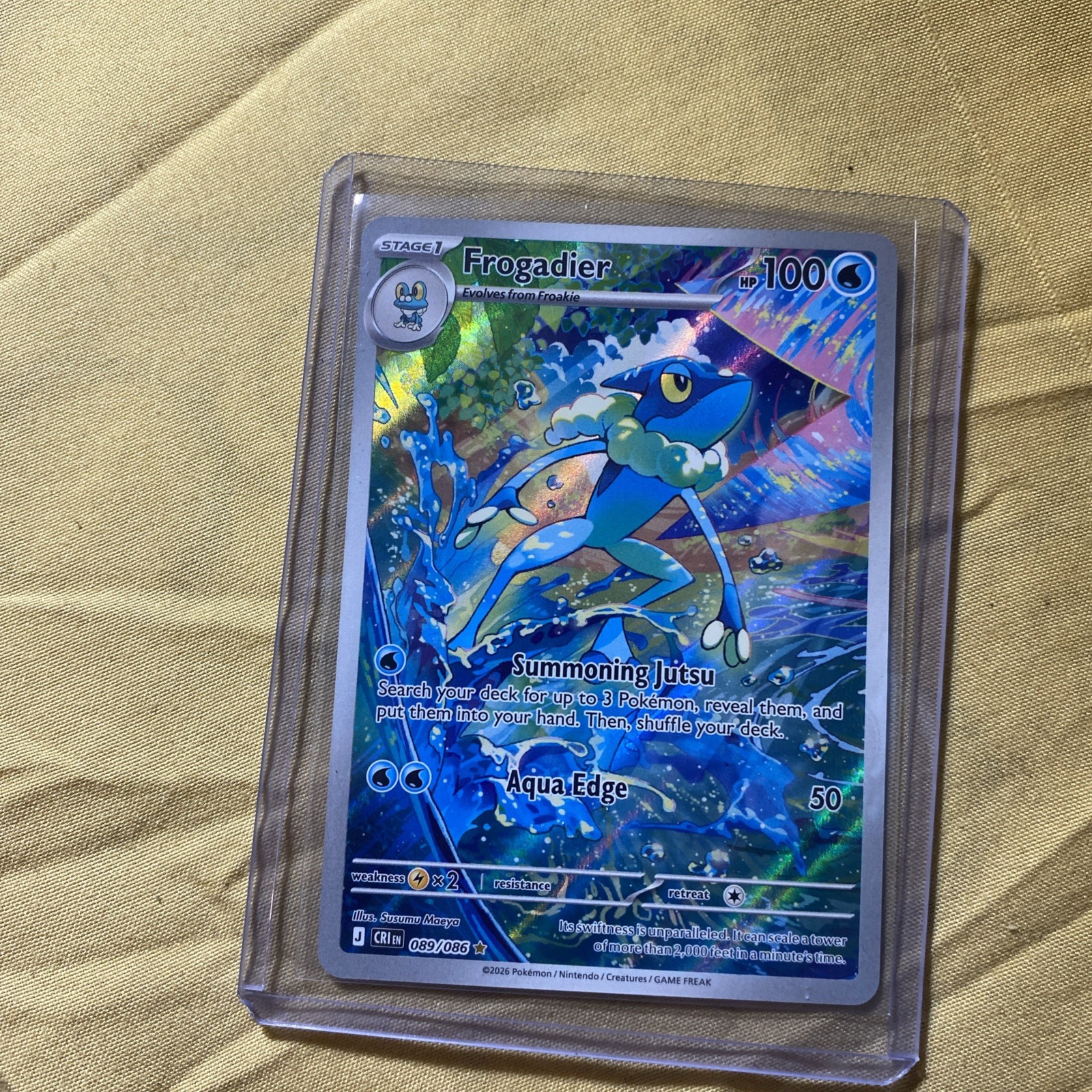 Frogadier 089/086 Me04: Chaos Rising Holo mint
