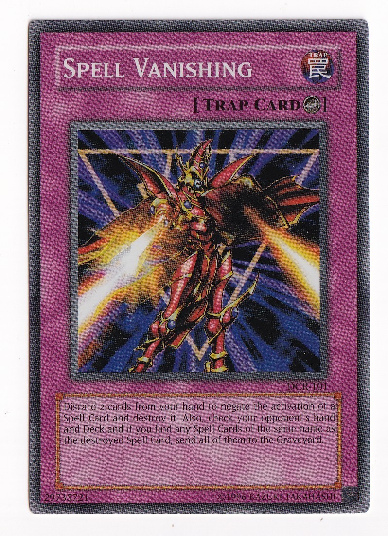 Yugioh Spell Vanishing DCR-101 Super Rare Original Print NM