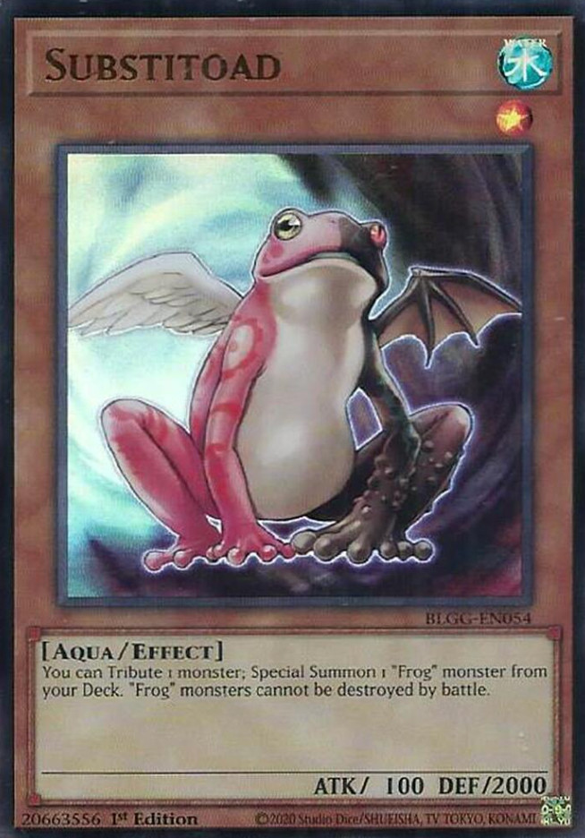 1X NM Substitoad – BLGG-EN054 – Ultra Rare 1st Edition