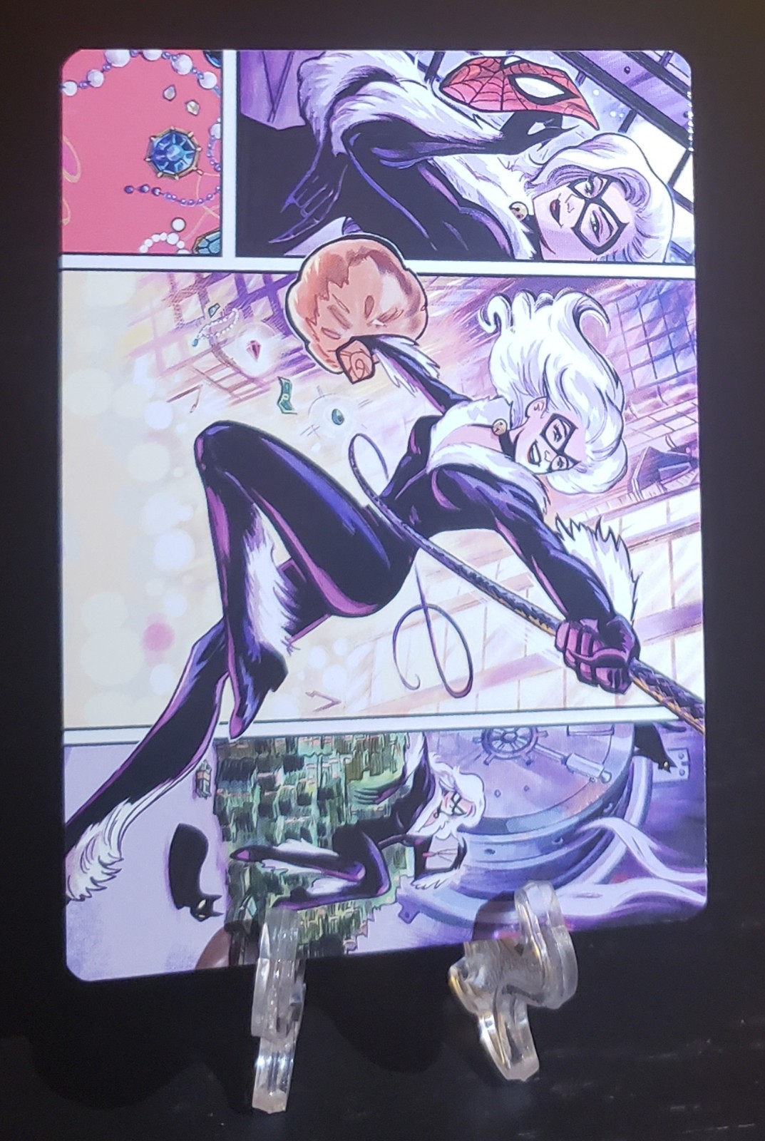 Spiderman Mtg Black Cat Cunning Thief Art Series