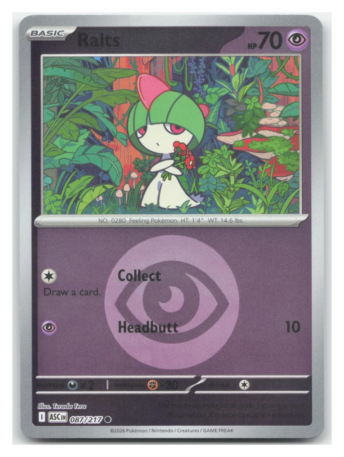 Ralts (Energy Symbol Pattern) 087/217 ASC Reverse Holo 🔥B2G1 Coupon🔥 NM