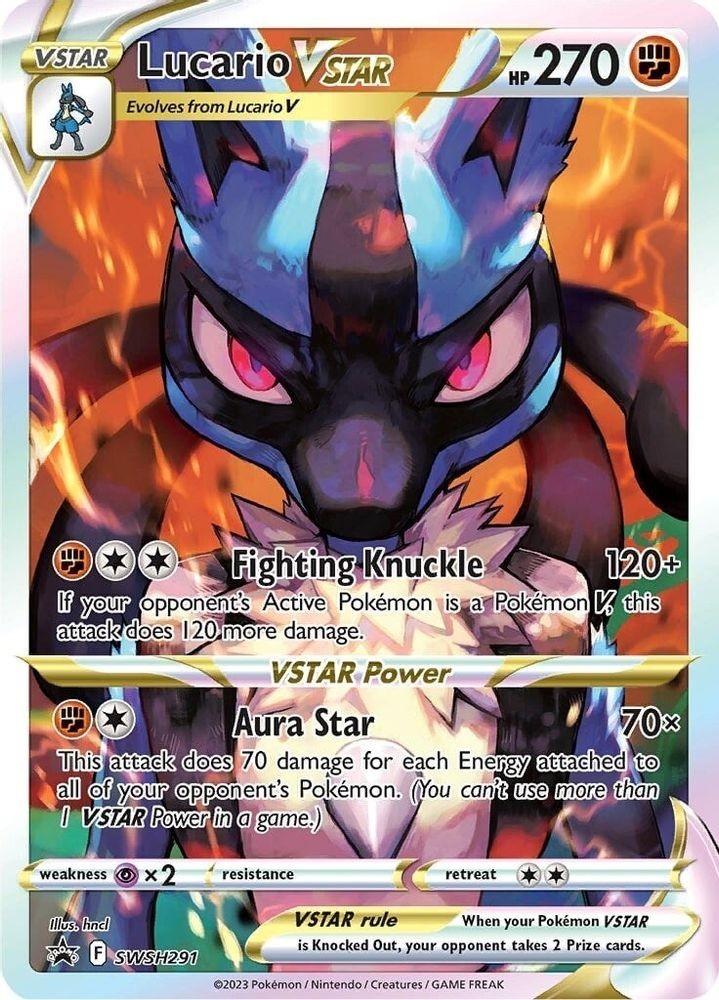 Lucario VSTAR SWSH291 Holo Promo Sword & Shield Promo Pokemon Near Mint