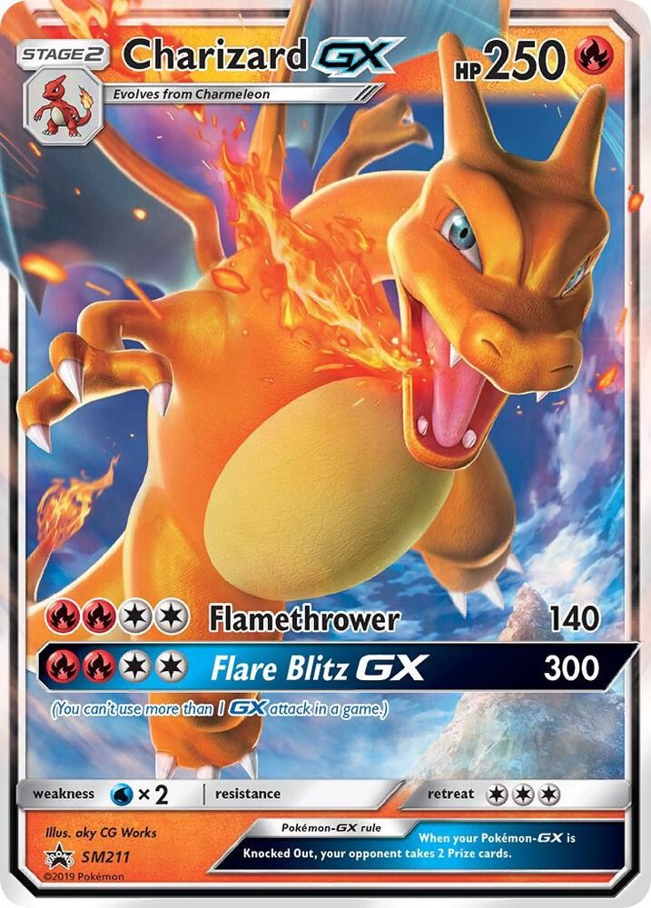 Charizard GX Promo SM Promos SM211 Holo NM