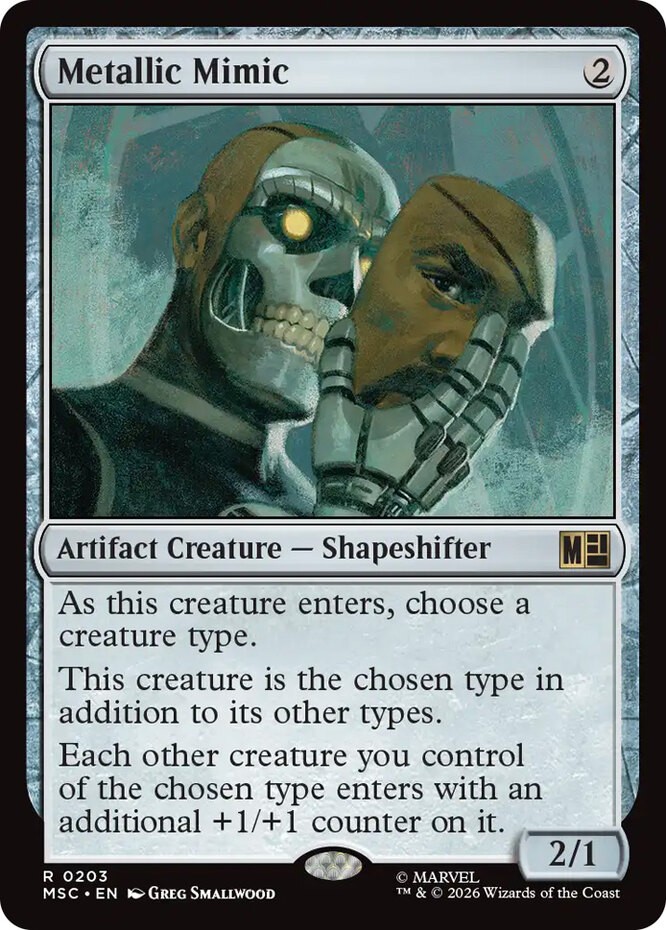 x1 Metallic Mimic R MTG Commander: Marvel Super Heroes M/NM, English