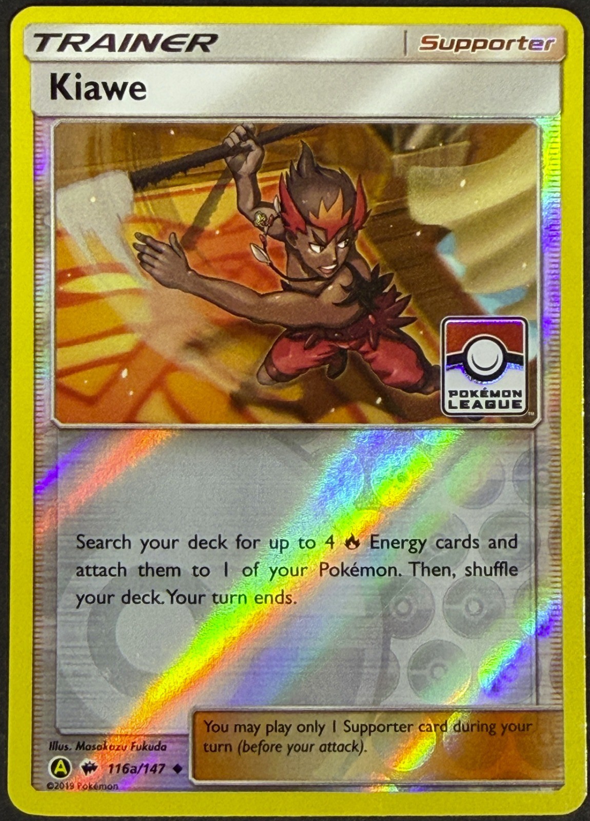Kiawe – Reverse Holo Promo League & Championship Cards 116a/147 LP