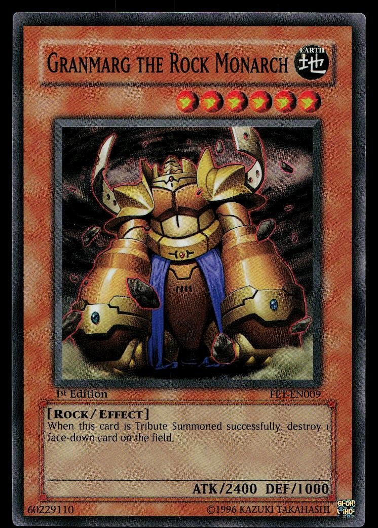 Yu-Gi-Oh Card Flaming Eternity Granmarg the Rock Monarch FET-EN009 1st Edition