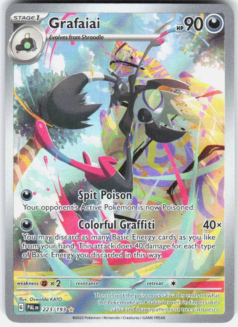 Grafaiai 223/193 Illustration Rare Paldea Evolved Pokemon Holo